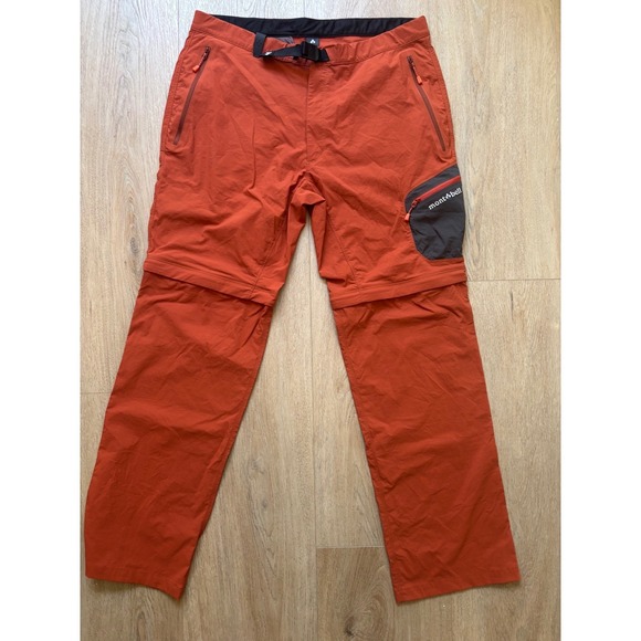Montbell Other - Montbell Convertible Hiking Pants Burnt Orange Mens XL-S Style 1105518 Zip Off